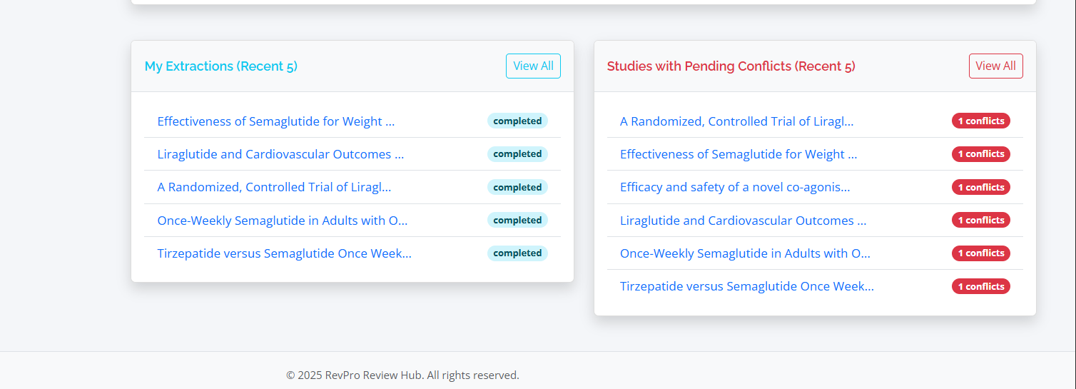 Click on view all conflict on list of conflict table